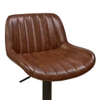 Tabourets de bar réglables en similicuir (lot de 2)