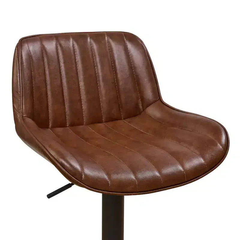 Tabourets de bar réglables en similicuir (lot de 2)