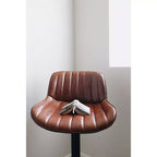 Tabourets de bar réglables en similicuir (lot de 2)