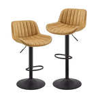 Tabourets de bar réglables en similicuir (lot de 2)