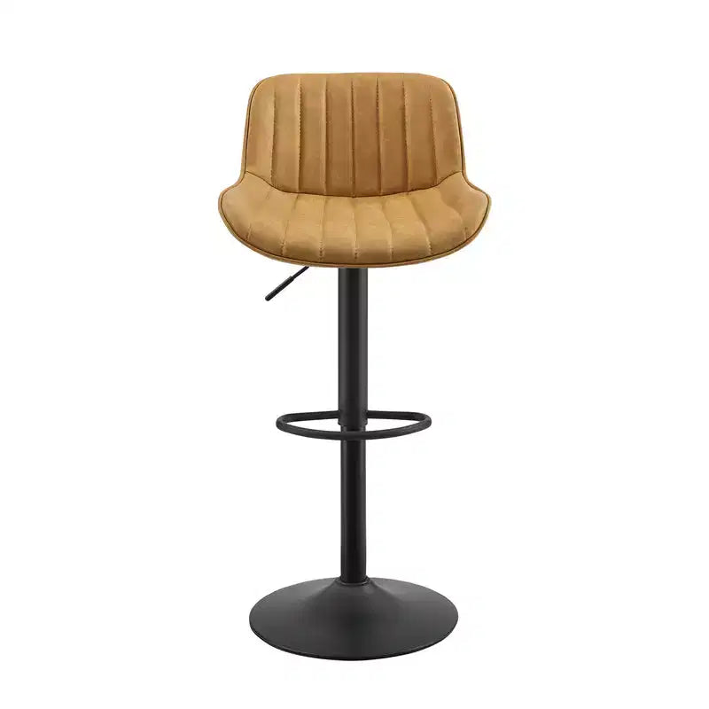Tabourets de bar réglables en similicuir (lot de 2)