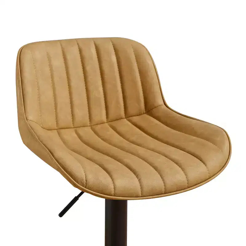 Tabourets de bar réglables en similicuir (lot de 2)