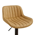 Tabourets de bar réglables en similicuir (lot de 2)