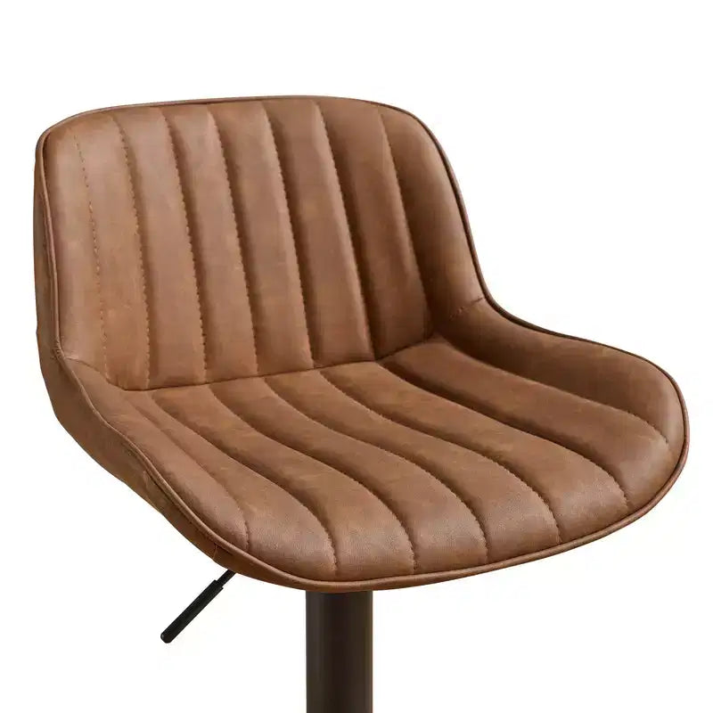 Tabourets de bar réglables en similicuir (lot de 2)