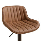 Tabourets de bar réglables en similicuir (lot de 2)