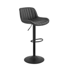 Tabourets de bar réglables en similicuir (lot de 2)
