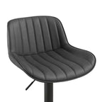 Tabourets de bar réglables en similicuir (lot de 2)