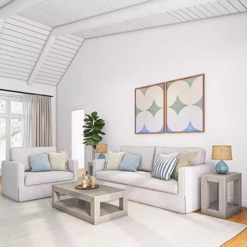 Table basse rectangulaire moderne avec étagère, en bois massif avec rangement