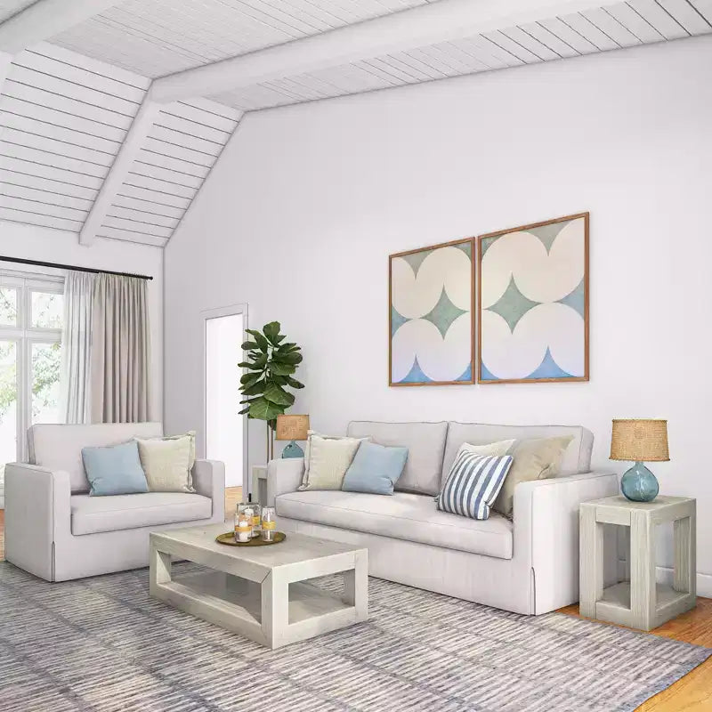 Table basse rectangulaire moderne avec étagère, en bois massif avec rangement