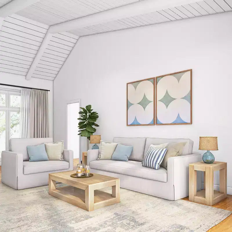 Table basse rectangulaire moderne avec étagère, en bois massif avec rangement