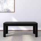 Banc en bois moderne à bords arrondis