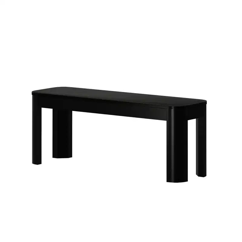 Banc en bois moderne à bords arrondis
