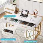 Bureau informatique avec 2 tiroirs