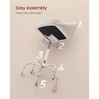 Chaise de Bureau Chaise Coiffeuse Chaise de Bureau Tissu Coton-Lin Rembourrage en Mousse