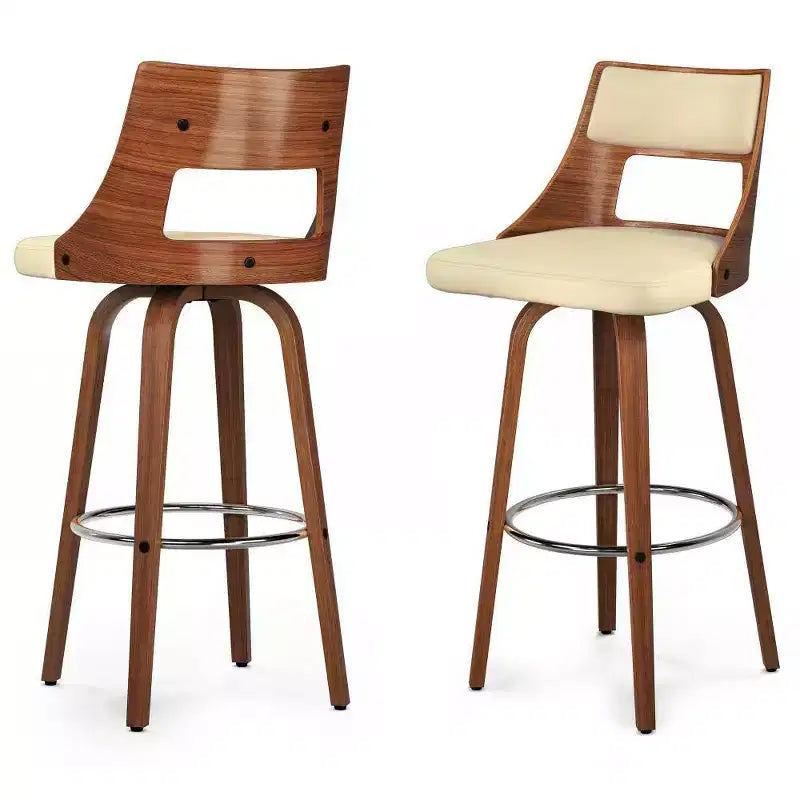 Lot de 2 tabourets de bar pivotants