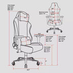 Chaise de jeu en tissu à mémoire de forme