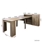 Table à manger extensible moderne