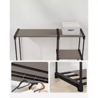 Armoire Portable Autonome Organisatrice de Vêtements avec Étagères et Tringles