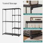 Armoire Portable Autonome Organisatrice de Vêtements avec Étagères et Tringles
